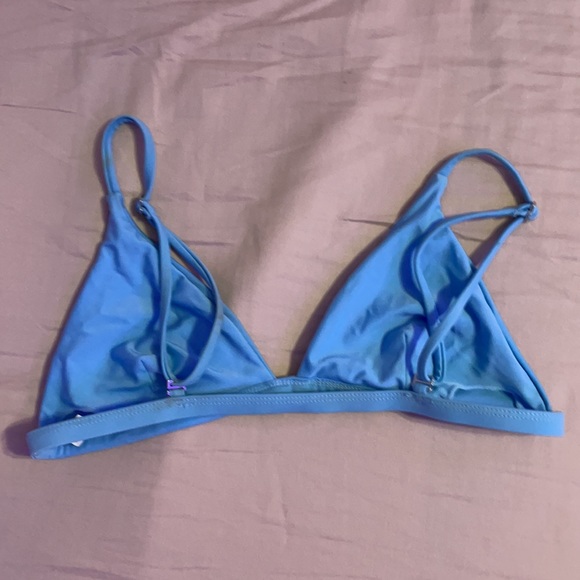 Blue triangle bikini top - Picture 2 of 2